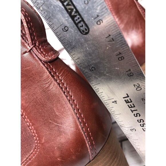 Madewell The Regan Cabernet Leather Chelsea Ankle Boots Women 8.5M US/39 #J8307 - Picture 11 of 16